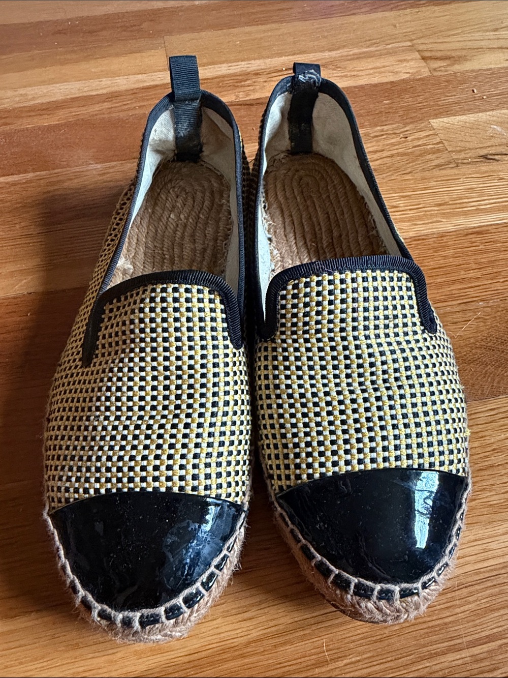 Fendi Black and Yellow Espadrilles